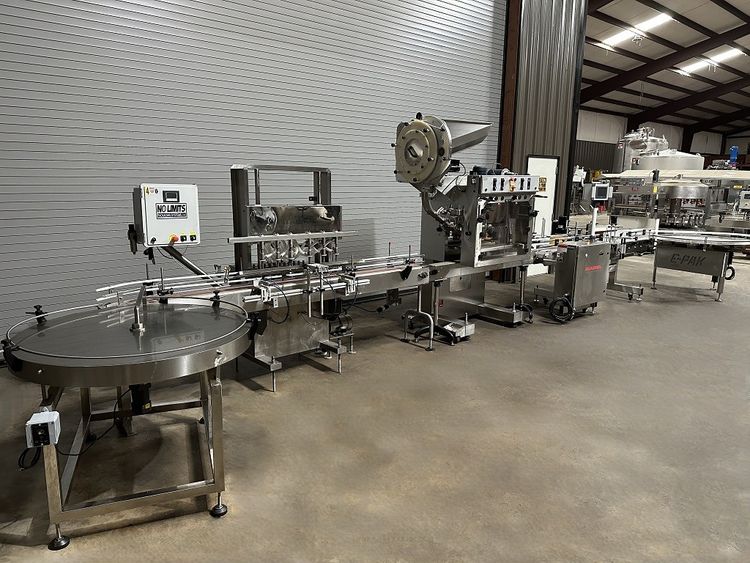 Complete 6 Valve GALLON Liquid Bottle Filling Line