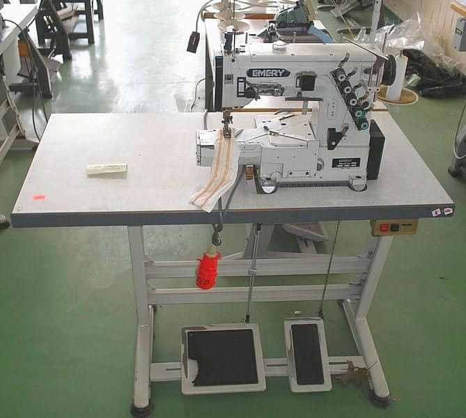 Emery double needle chain - shearing machine - sewing machine