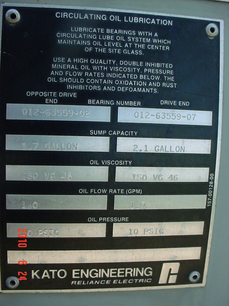 Kato 4P72200 Double Bearing Generator End