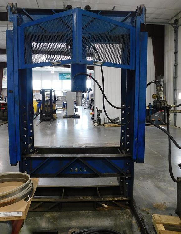 SHOP BUILT HYDRAULIC PRESS 100 ton