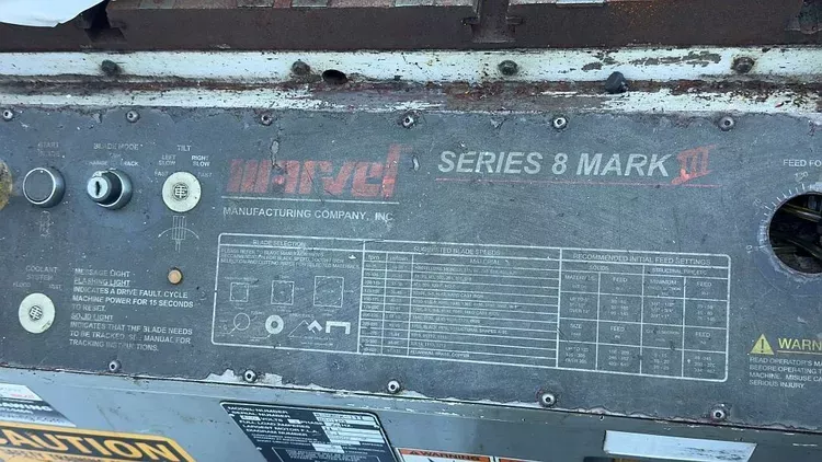 Marvel 8-MARK III Band Saw SemiAutomatic