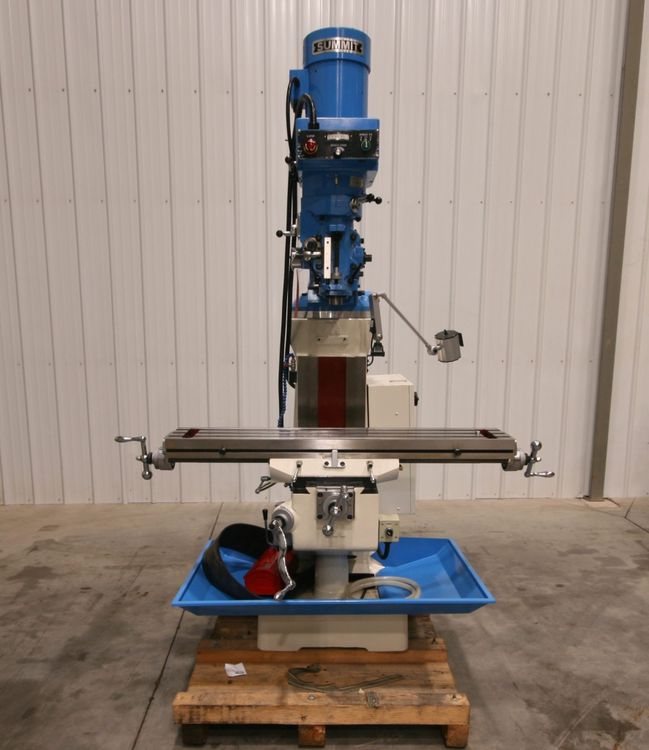 Summit EVS-349B Vertical Knee Mill, 9” x 49” Table 4300 rpm