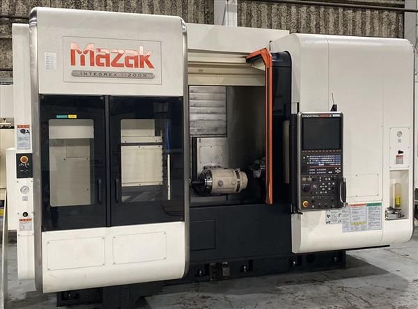 Mazak Mazatrol Matrix II CNC Conversational Control 5000 RPM INTEGREX I-200 S CNC MULTI-TASKING TURNING CENTER 6 Axis