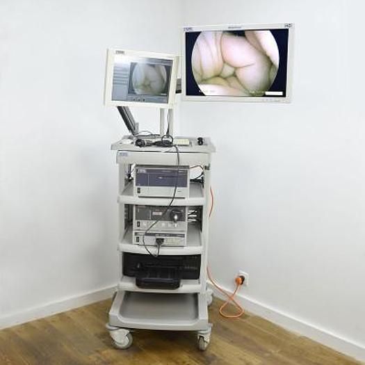 Karl Storz Laparoscopic Surgery Column With 2 Storz Flat Screen Monitors