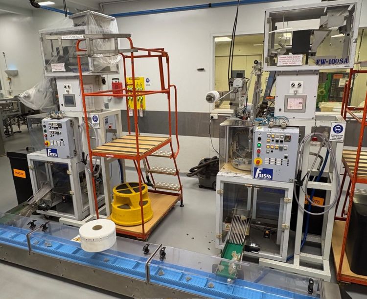 2 Fuso FP-100S Pyramid Tea Bag Machines