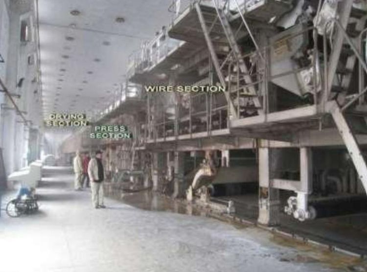Voith board paper machine ( waste stock prep) 2.900 mm wire width 500-1100gsm 120 TPD