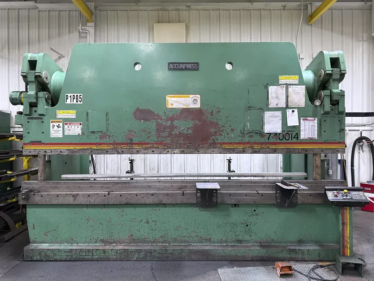 Accurpress 740014 Press force: 1/2" A36 steel plate x 14'