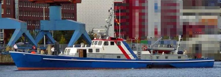 2,400 hp Gross Tonnage: 	166 tons Twin Screw ex Patrol Boat