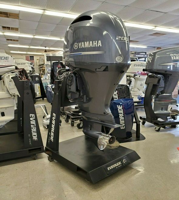15 Yamaha F200 200HP Used Yamaha 200HP 4-Stroke Outboard Motor Engine