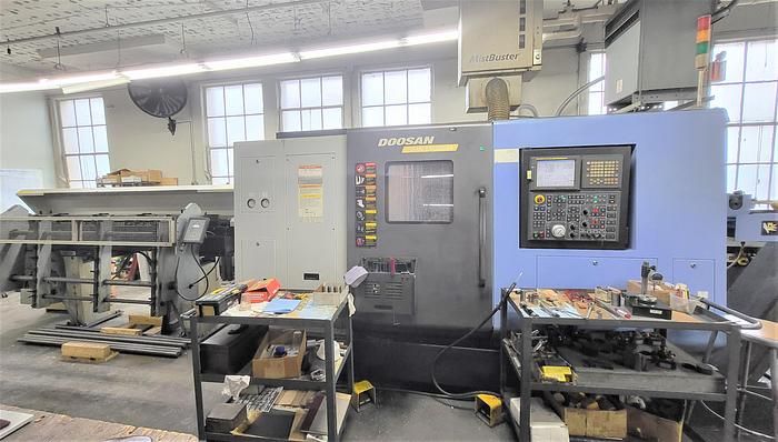 Doosan CNC Control Variable Puma TT1800SY Twin Spindle/Twin Turret 8 Axis Turn/Mill Lathe 8 Axis