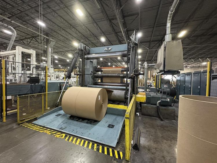 A&F 95" Two Drum Slitter Rewinder