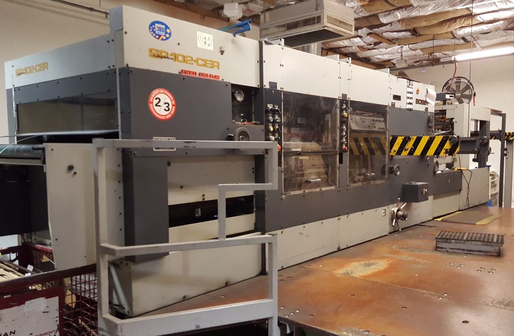 Bobst 102 CER, Die Cutting with Stripping & Blanking