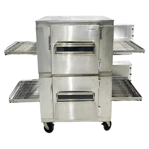 Lincoln 1450 Double Deck Natural Gas Pizza Conveyor Oven