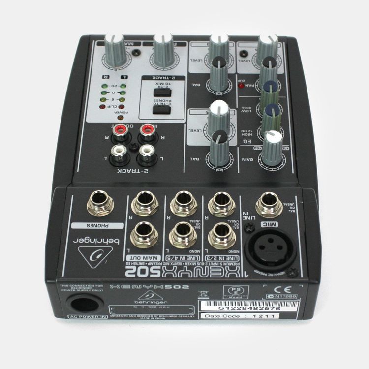 Behringer XENYX 502 5Channel Compact mixer