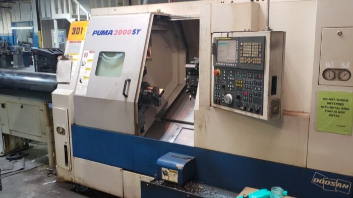 Doosan Fanuc 31i 6000 RPM Puma-2000 SY 5 Axis