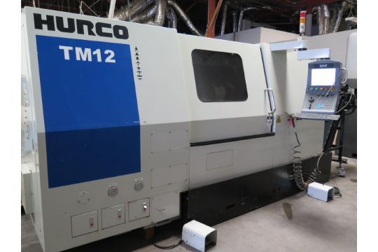 Hurco CNC Control 870-rpm TM12 Slant Bed CNC Turning Center 2 Axis