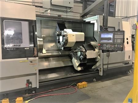 Okuma OSP-P300L 2800 rpm Impact LU35-IIM-2SC/2000 Super Big Bore 4 Axis