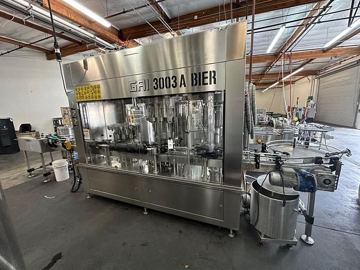 GAI 3003A Bier, Monoblock rinser /filler/crowner